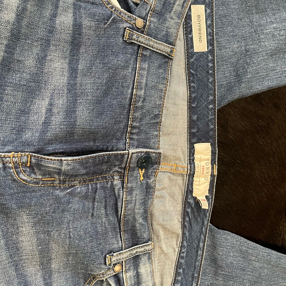 Torrid Blue Boyfriend Jeans